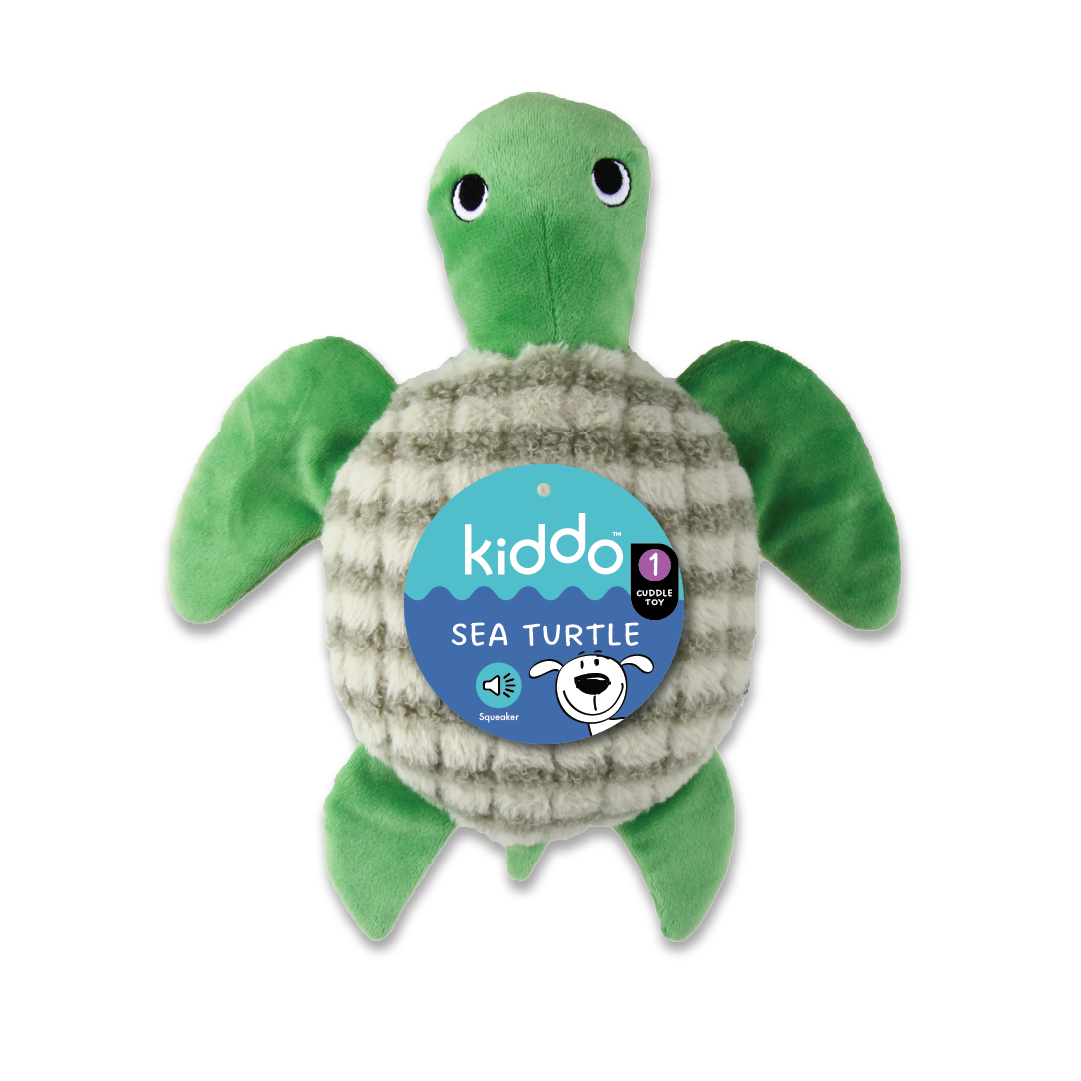 Kazoo Kiddo Sea Turtle Dog Toy