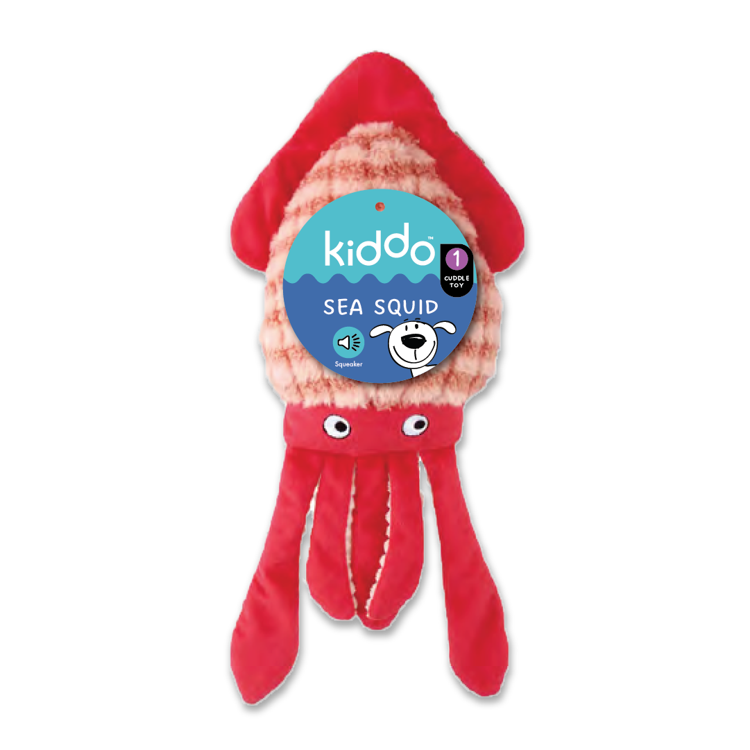Kazoo Kiddo Sea Squid Dog Toy