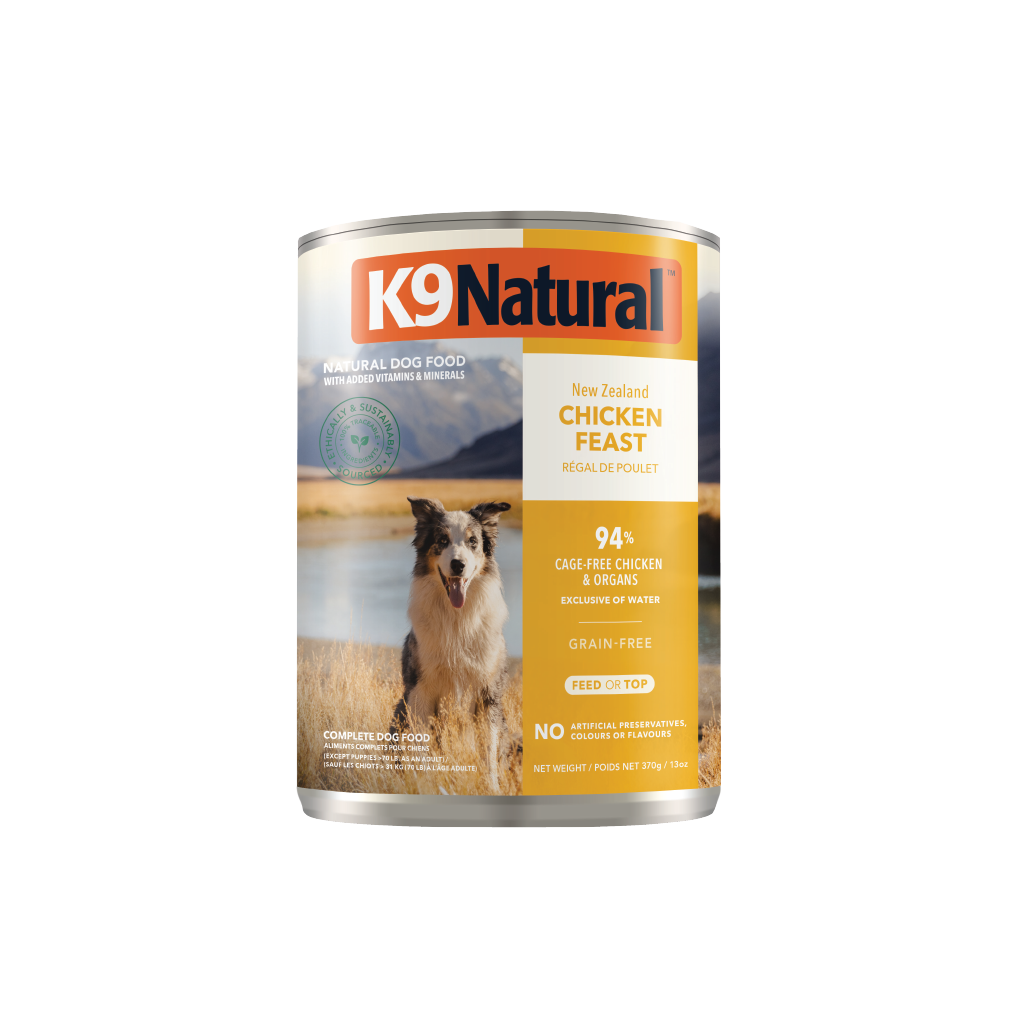 K9 Natural Chicken Feast Canned Dog Food 370g