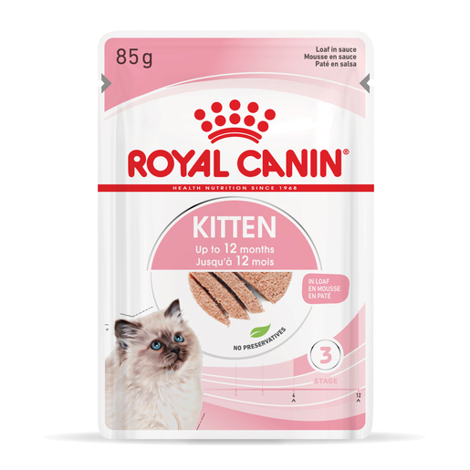 ROYAL CANIN® Kitten Loaf Wet Cat Food Pouches 12 x 85g