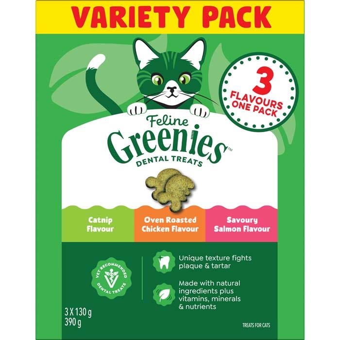 Feline Greenies Dental Treats Variety Pack