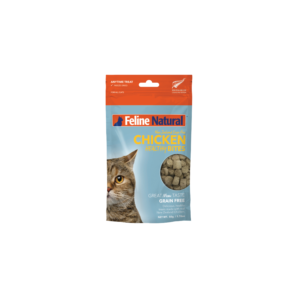 Feline Natural Chicken Healthy Bites Cat Treats 50g