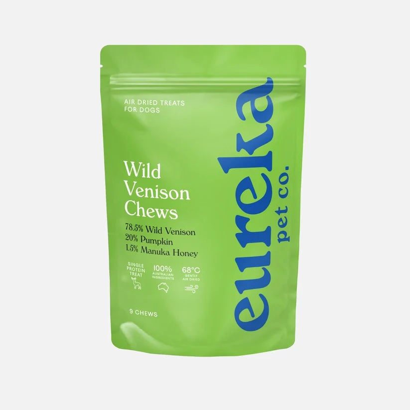 Eureka Wild Venison Chews dog treats