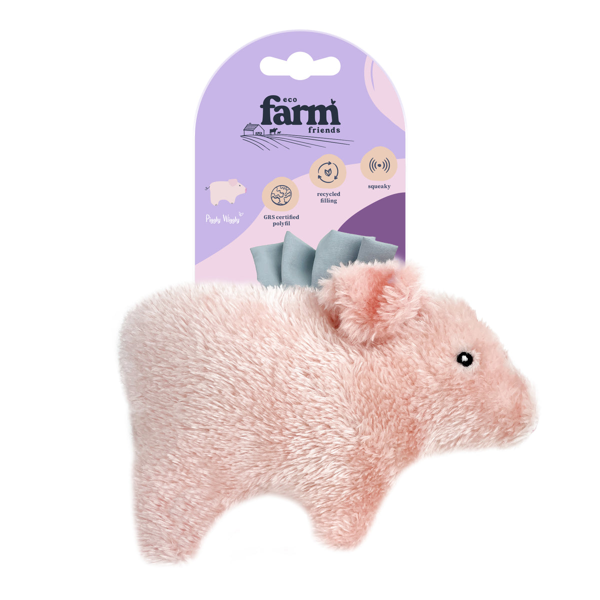 Eco Farm Friends Piggly Wiggly Dog Toy