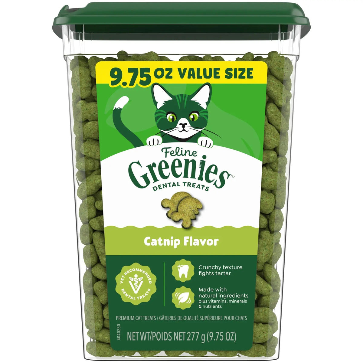 Feline Greenies Catnip Dental Treats 277g