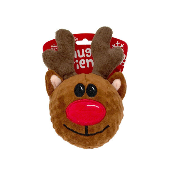 Snuggle Friends Christmas Reindeer Ball Dog Toy