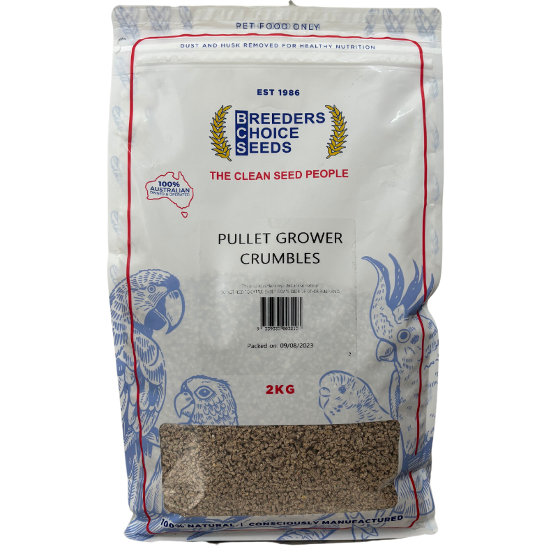 Breeders Choice Premium Pullet Grower Crumble 2kg