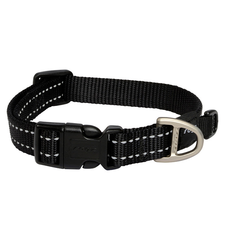 ROGZ CLASSIC COLLAR BLACK MEDIUM