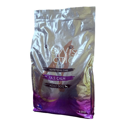 LifeWise BIOTIC F.A.S. Calm with Fish, Lamb, Oats & Rice Dry Dog Food 13kg
