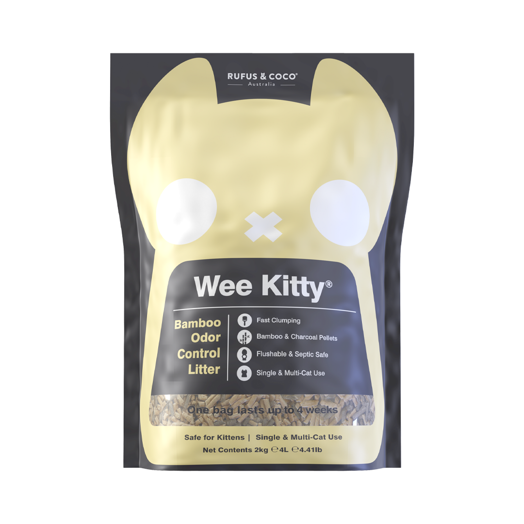 Rufus & Coco Wee Kitty Bamboo Odour Control Cat Litter 2kg