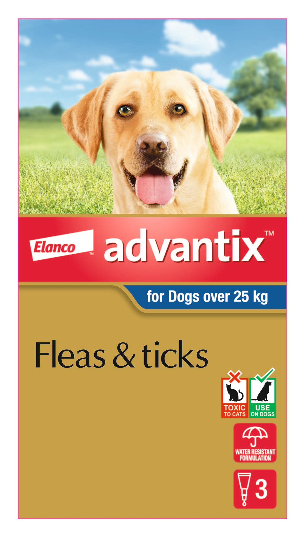 Advantix for Dogs Over 25kg Blue 3 Pack
