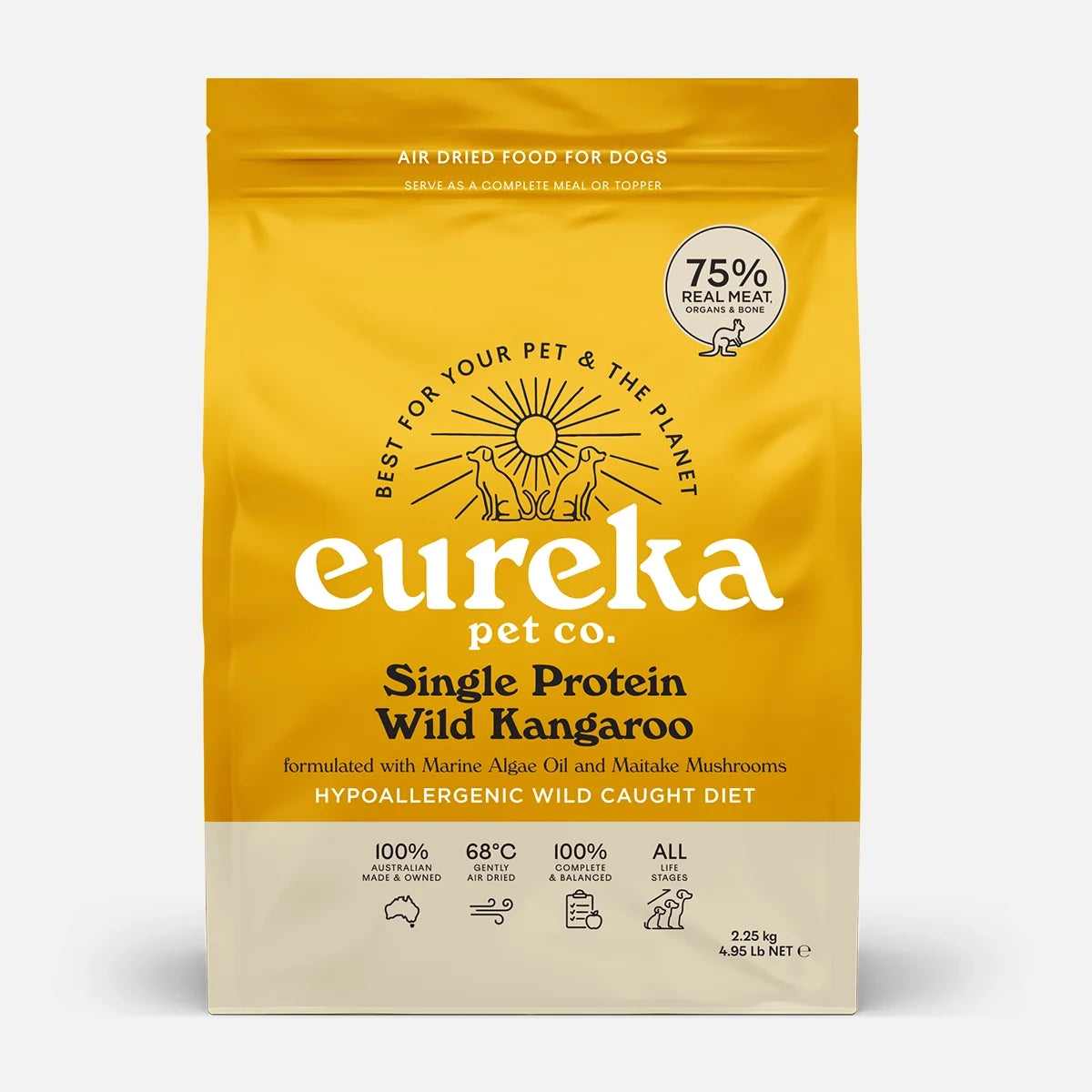 Eureka Single Protein Wild Kangaroo air dried dog food
