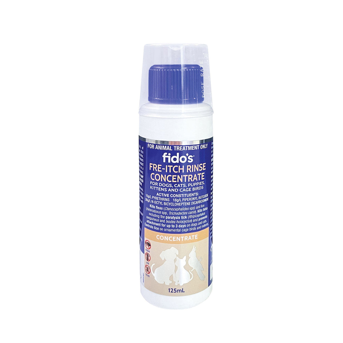 Fido's Flea & Tick Rinse Concentrate 125ml