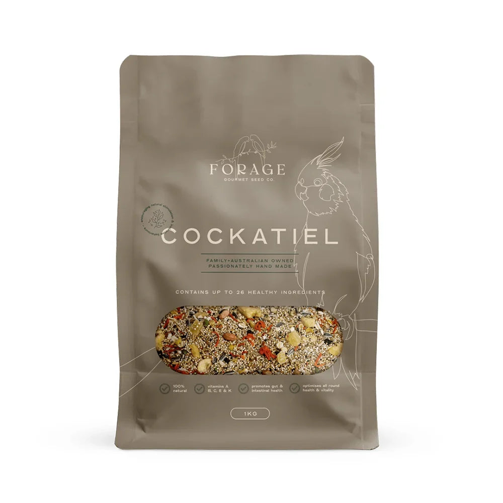 Forage Gourmet Cockatiel Bird Seed 1kg