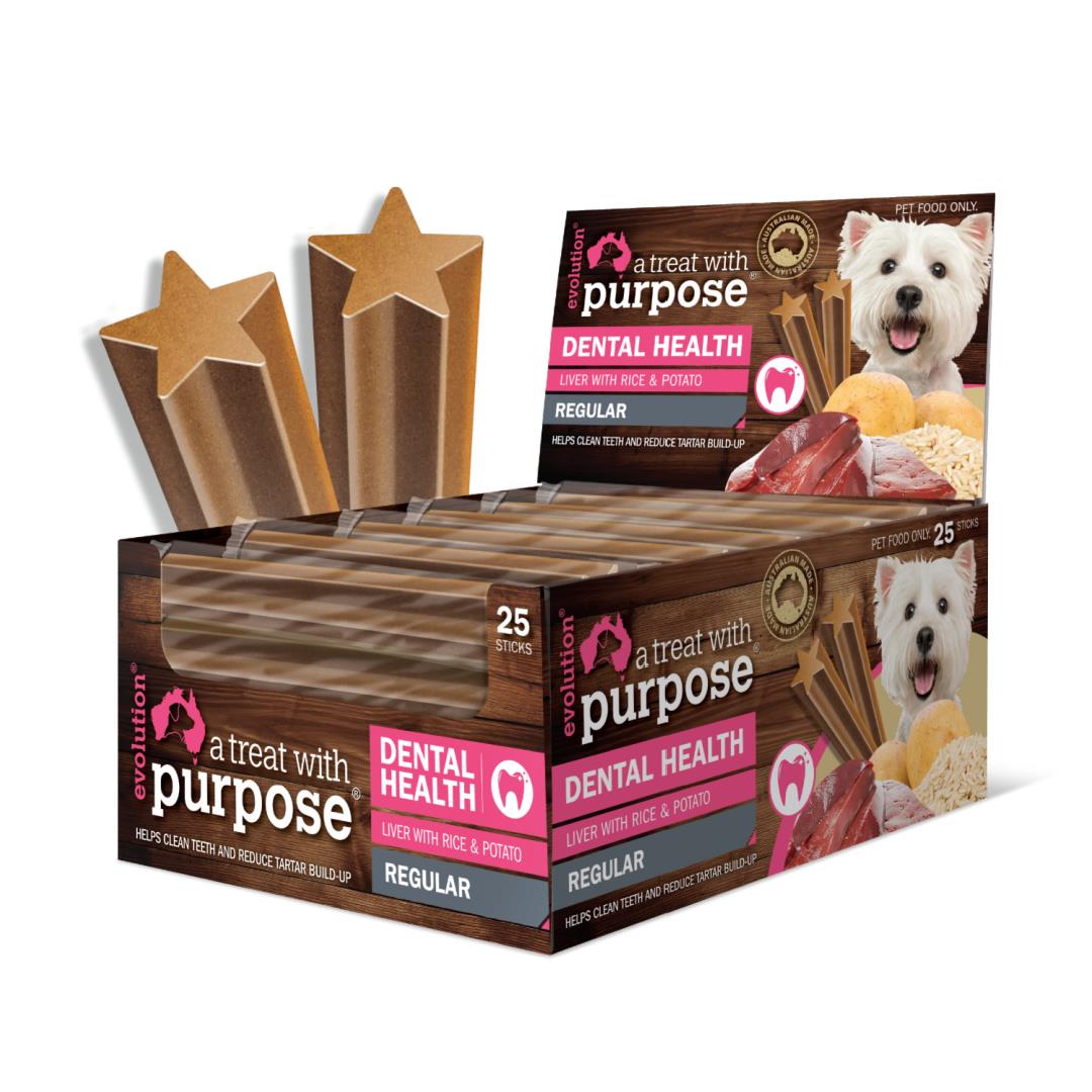 Evolution Dental Sticks Liver Box of 25