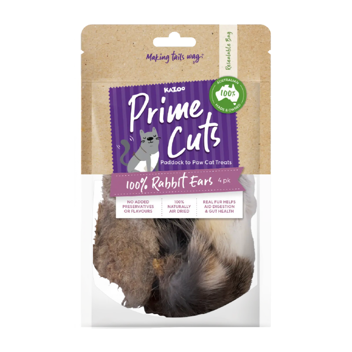 Kazoo Prime Cuts Rabbit Ears 4 Pack