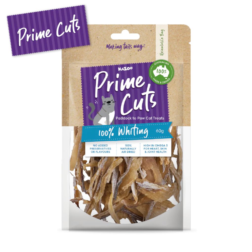 Kazoo Prime Cuts Whiting Cat Treats 60g