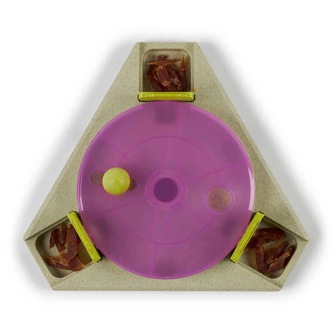 Kazoo Triangle Turn Interactive Puzzle Dog Toy