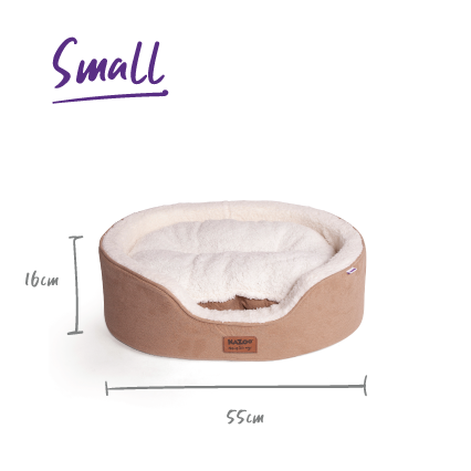 Kazoo Manhattan Dog Bed Coffee Small