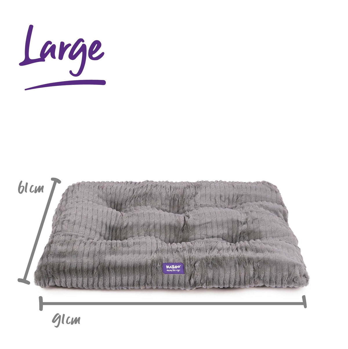 KAZOO STORM PILLOW GREY L