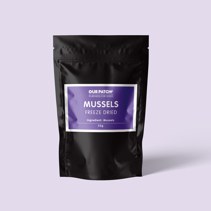 Our Patch Freeze Dried Tasmanian Mussels Dog Treats 55g
