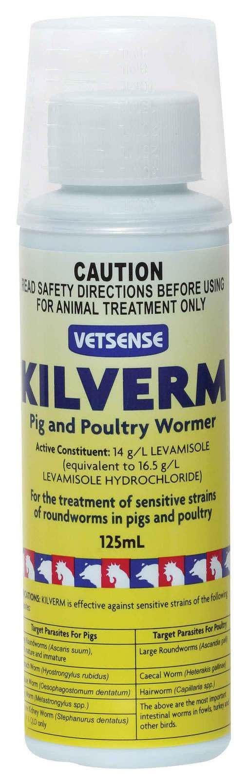 Vetsense Kilverm Poultry Wormer 125ml