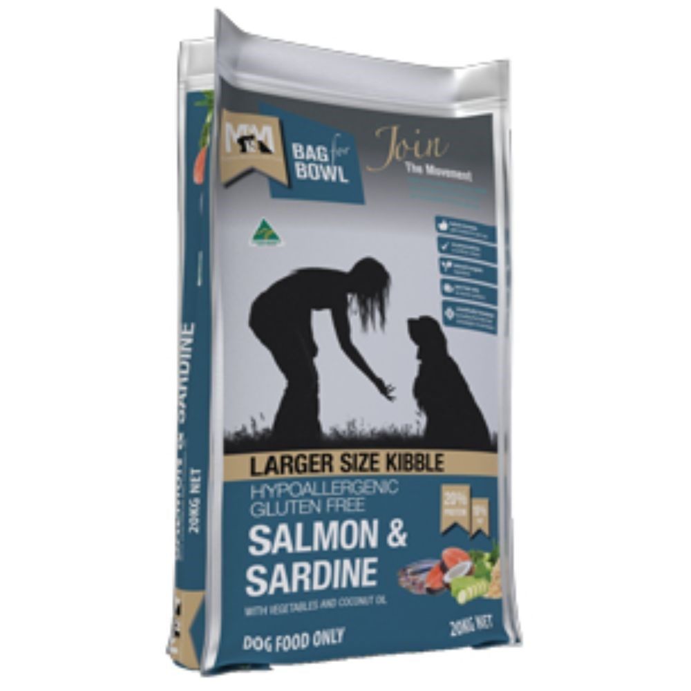 MEALS FOR MUTTS SALMON AND SARDINE LRG 20KG NAVY