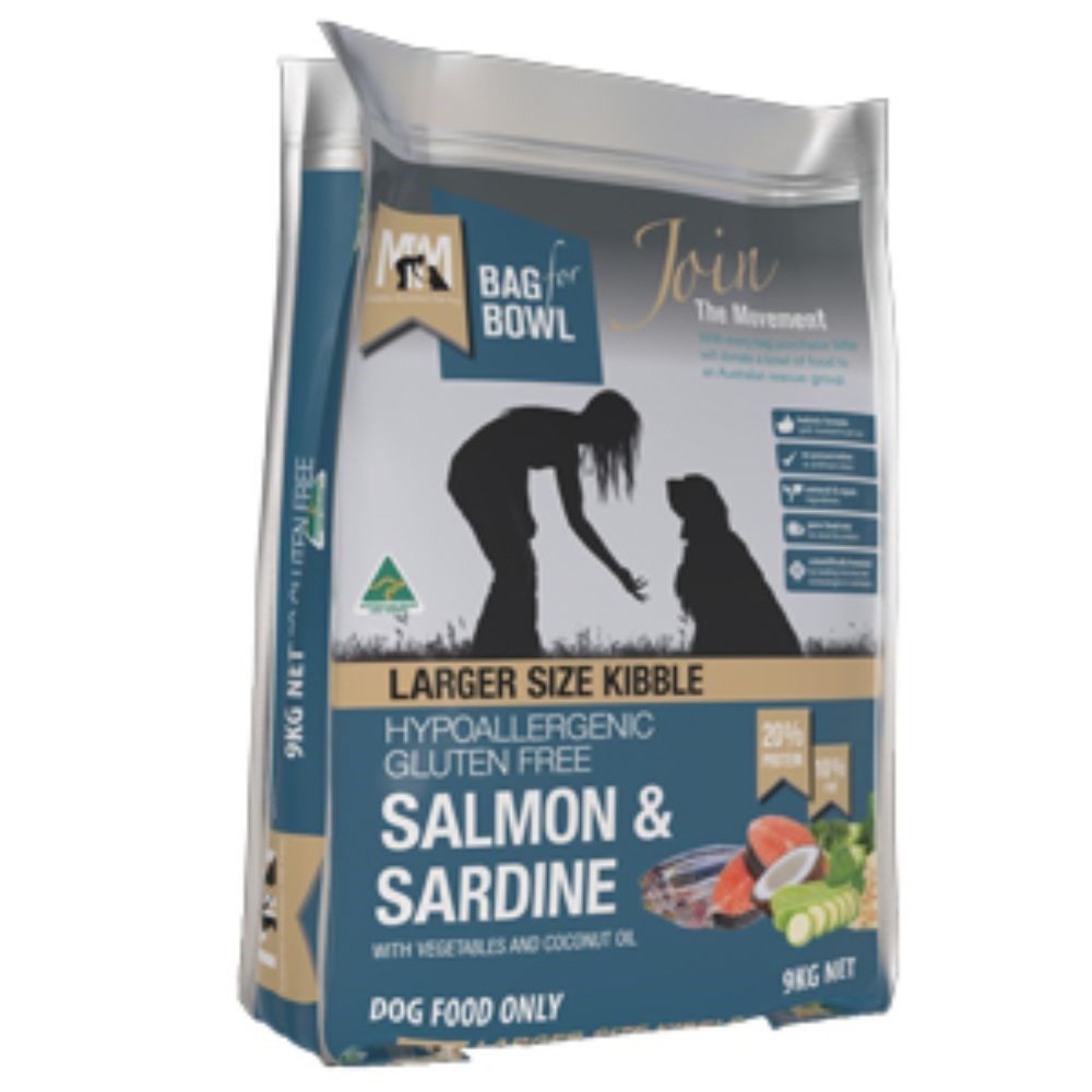 MEALS FOR MUTTS LG KIBBLE SALMON & SARD NAVY 9KG