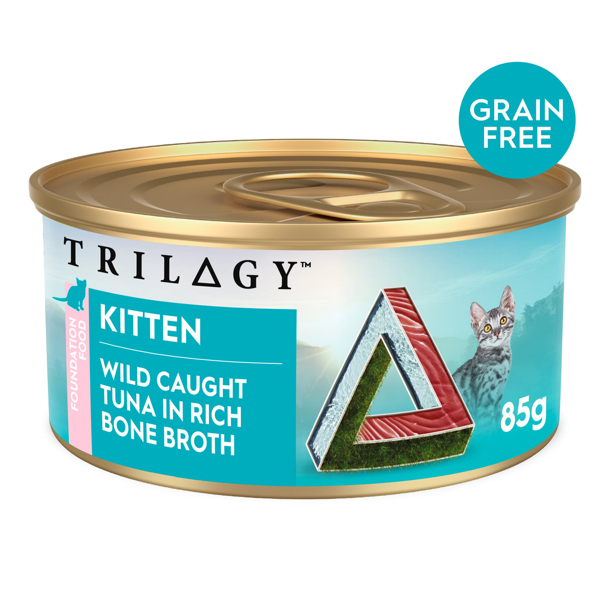 Trilogy Kitten Tuna in Bone Broth Wet Cat Food 24 x 85g