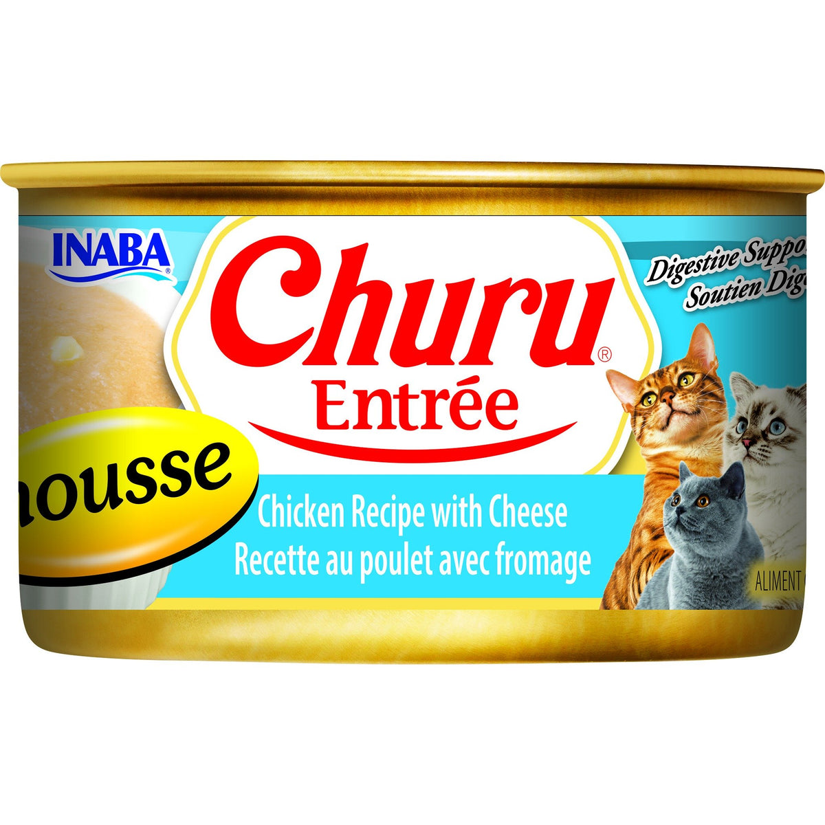 Inaba Churu Entrée Mousse Chicken with Cheese Wet Cat Food Can 85g
