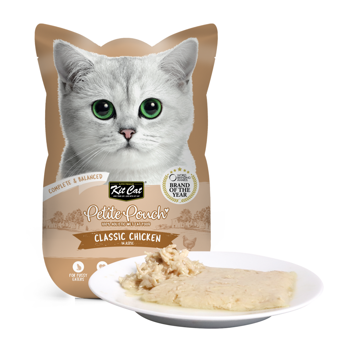 Kit Cat Chicken Wet Cat Food Pouch 70g
