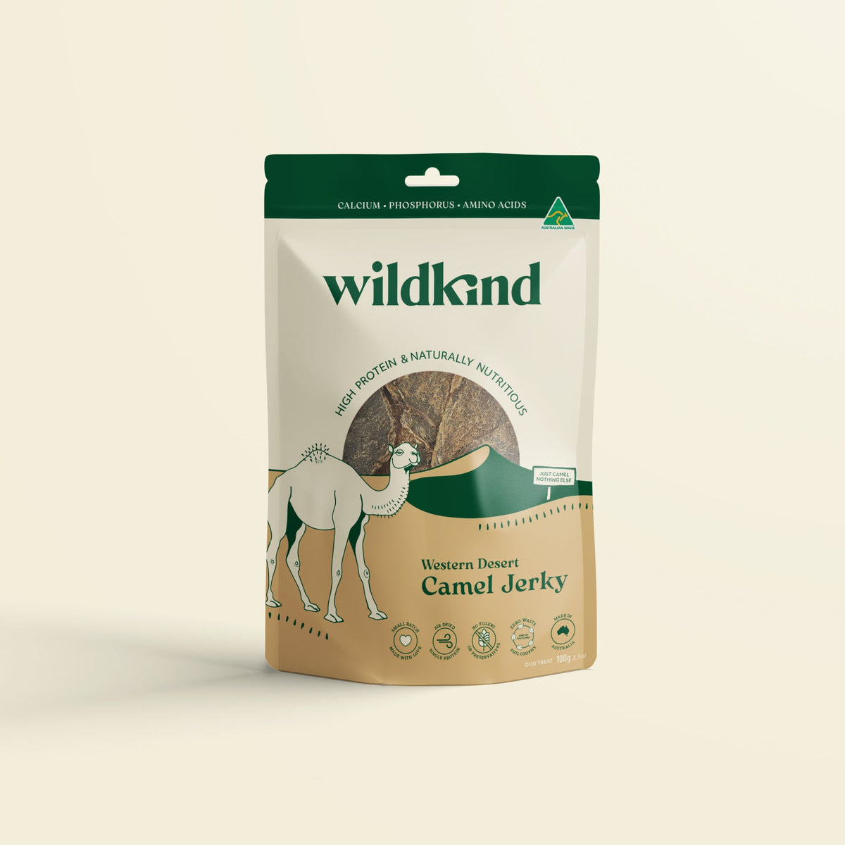 Wildkind Camel Jerky Dog Treats 100g