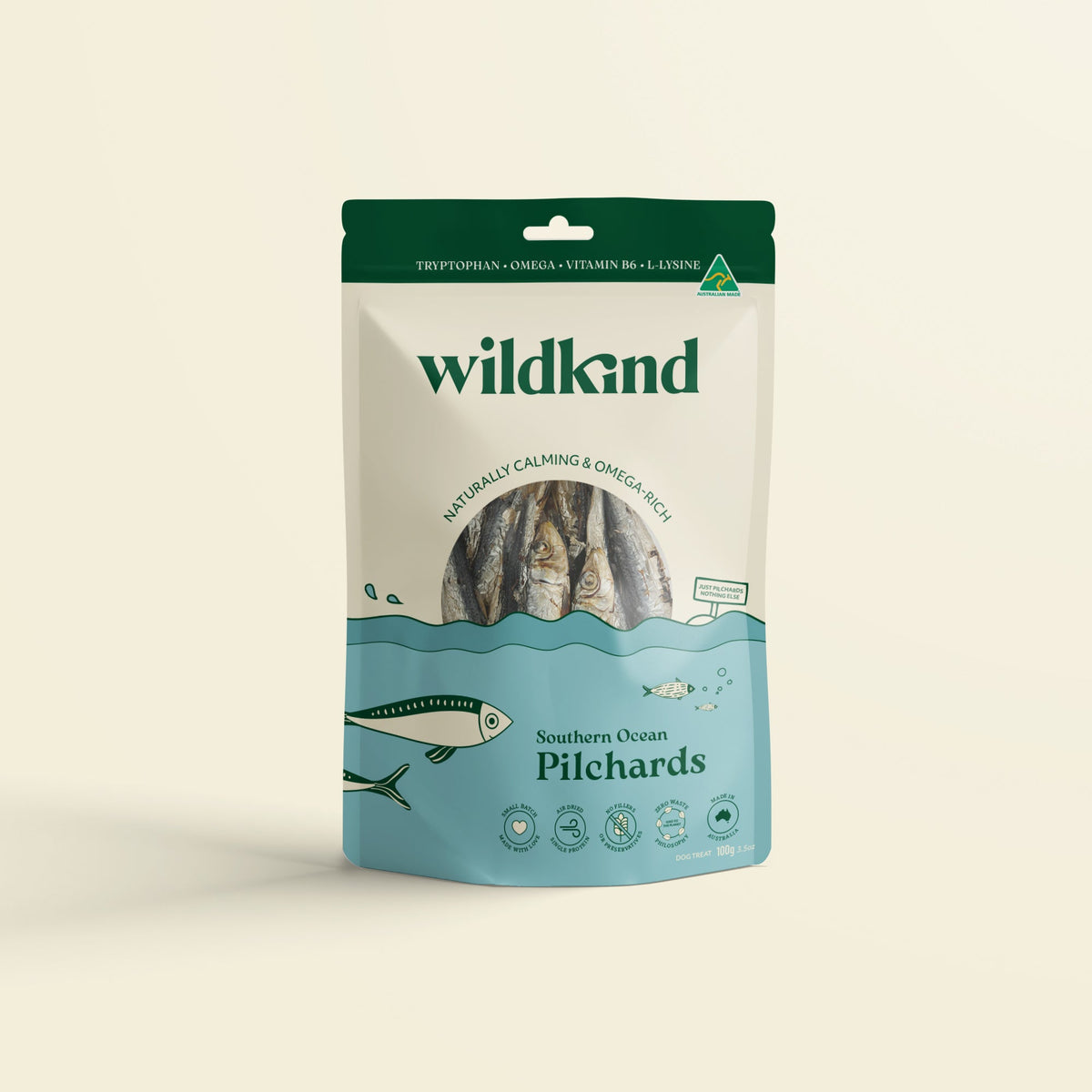 Wildkind Southern Ocean Pilchards Dog Treats 100g