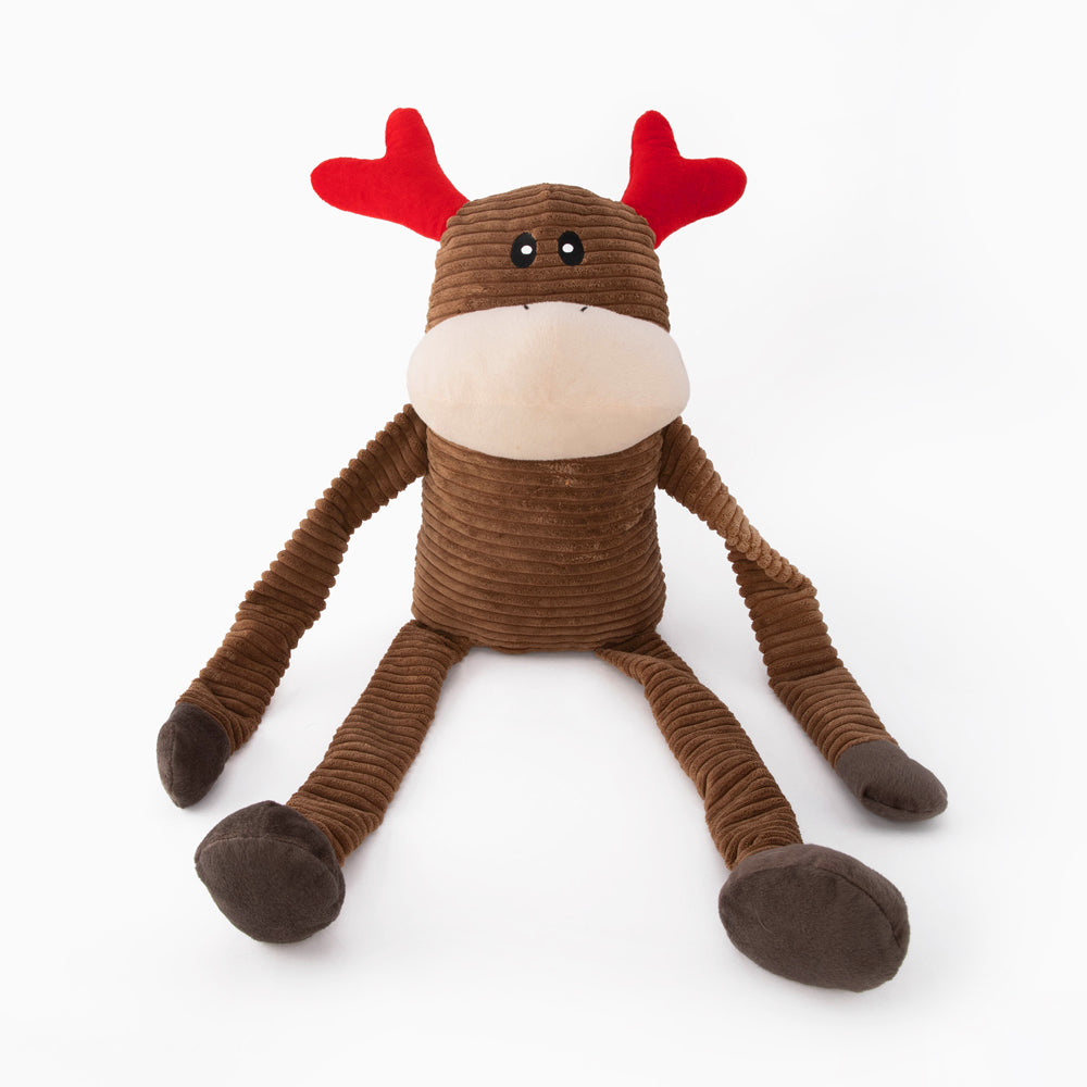 ZippyPaws Holiday Crinkle Reindeer