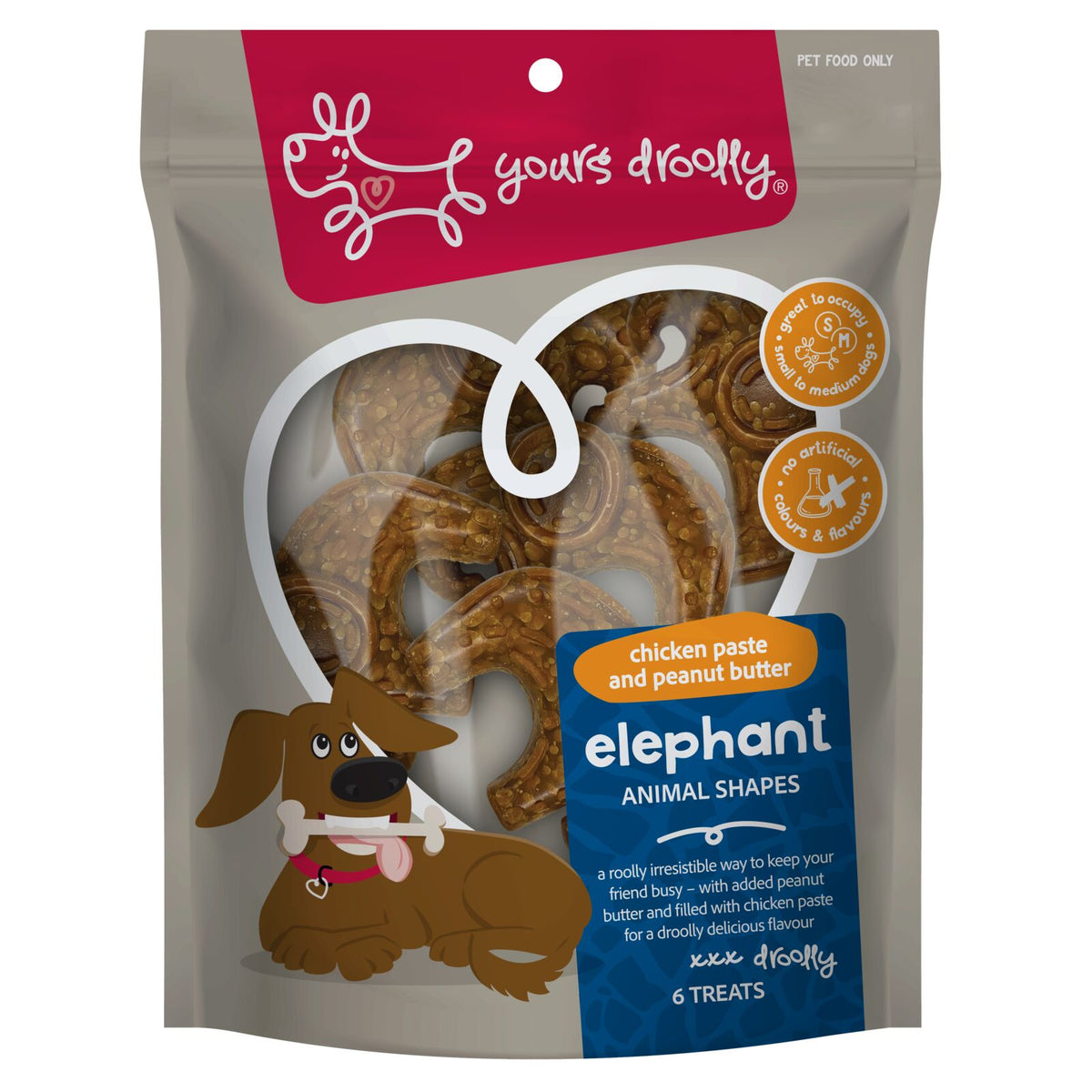 Yours Droolly Elephant Dog Treats 6 Pack