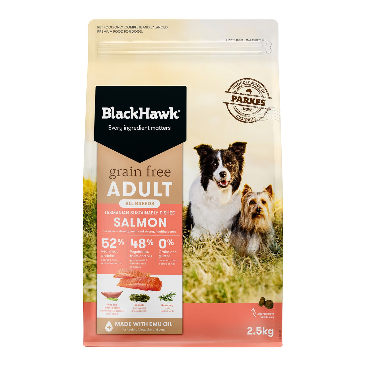 Black Hawk Grain Free Salmon Adult Dry Dog Food 7kg