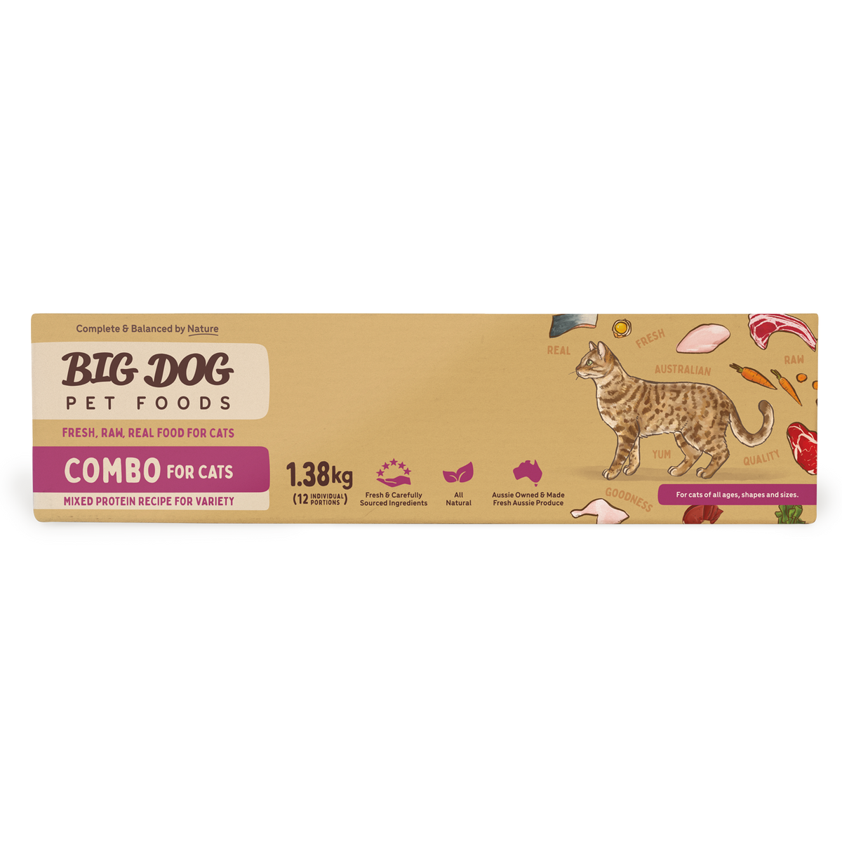 Big Dog BARF Combo raw cat food