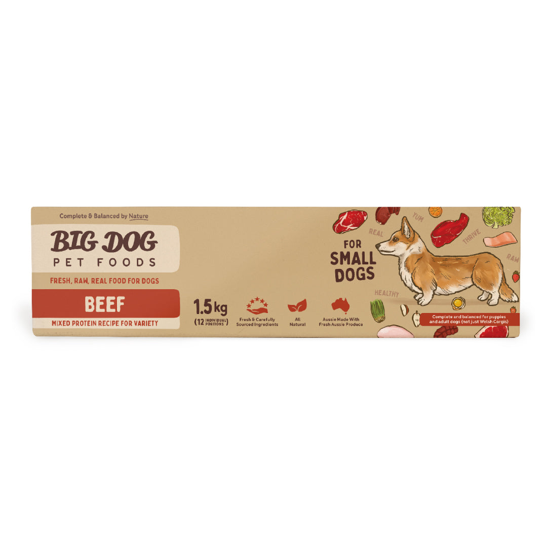 Big Dog BARF Beef for small dogs 1.5kg