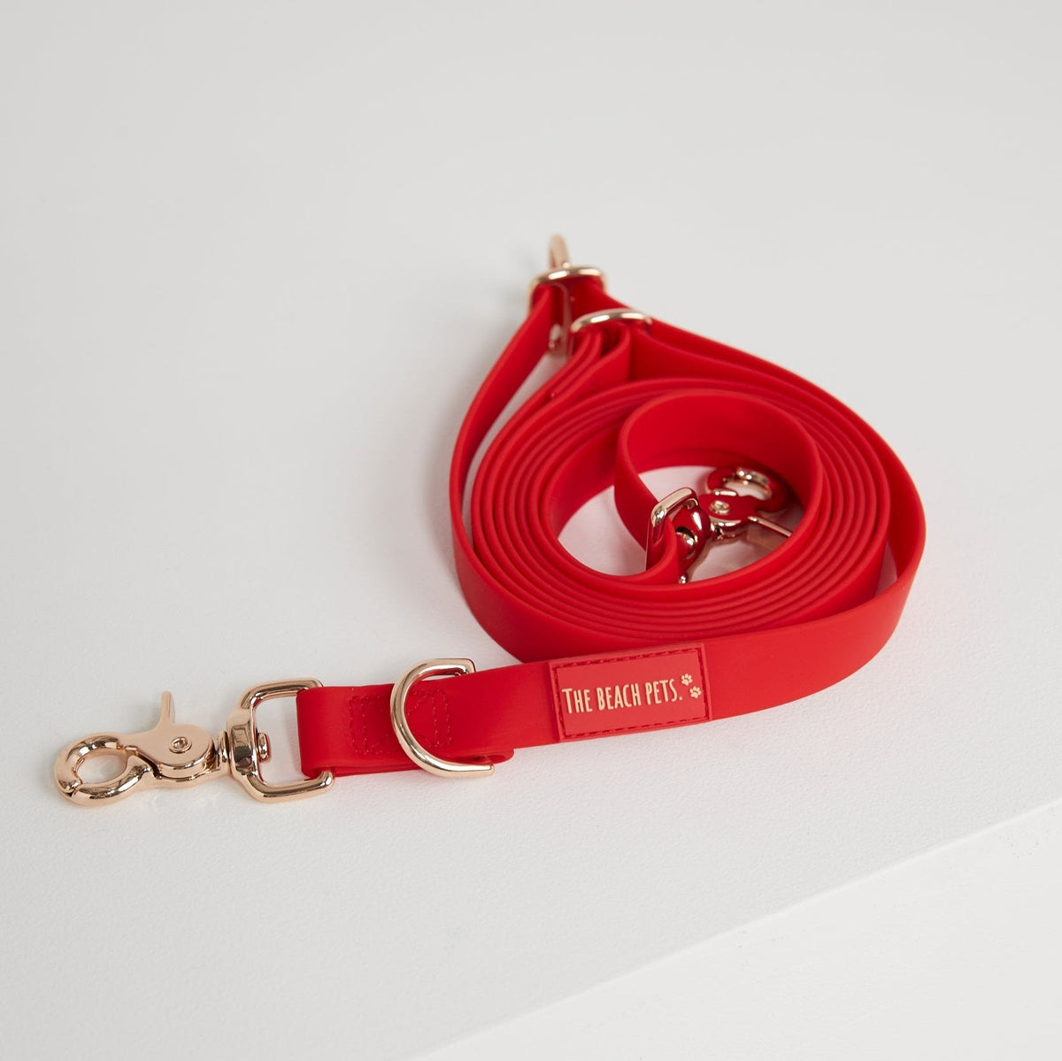Hands-free dog lead - Cherry Red