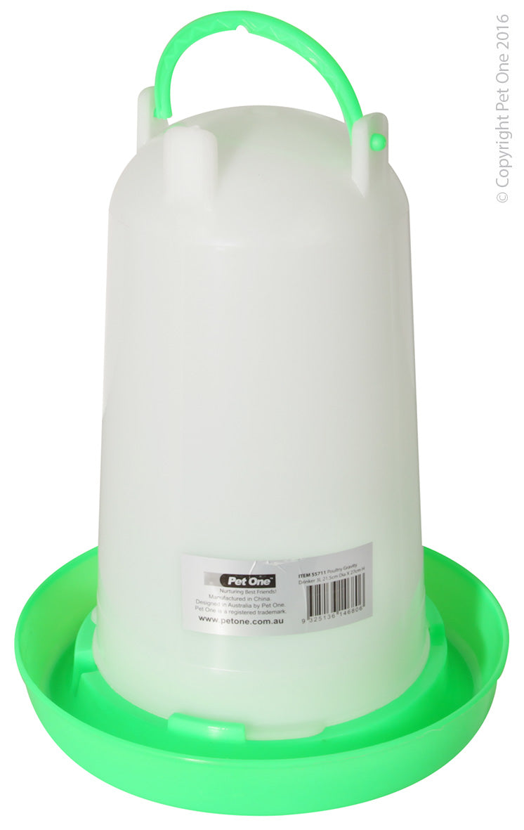 Pet One Poultry Gravity Drinker 3L