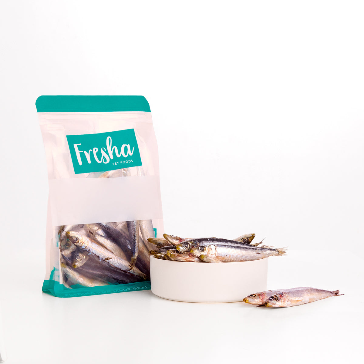 Fresha Wild Caught Sardines IQF Frozen Raw Pet Food 500g