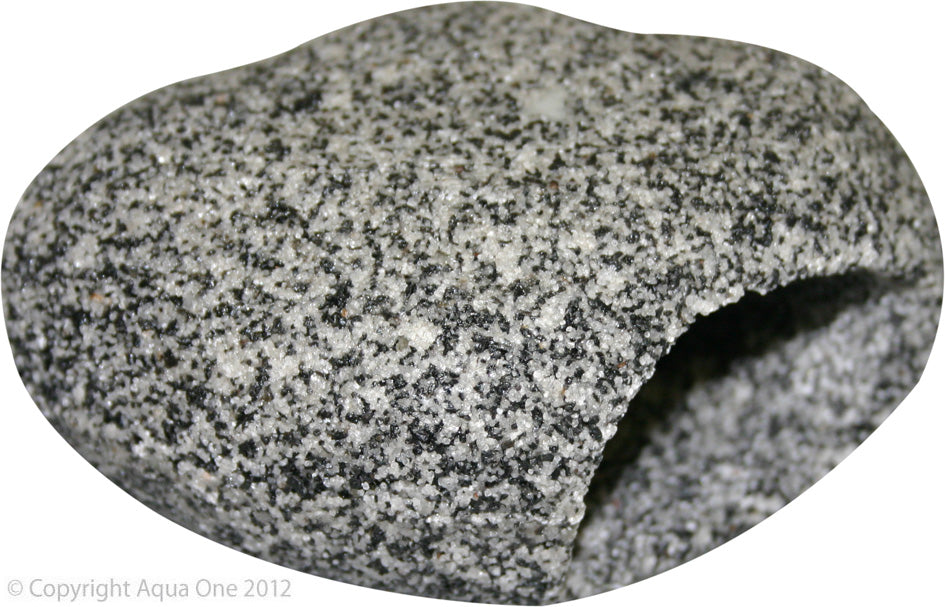 Aqua One Round Granite Cave Ornament Medium
