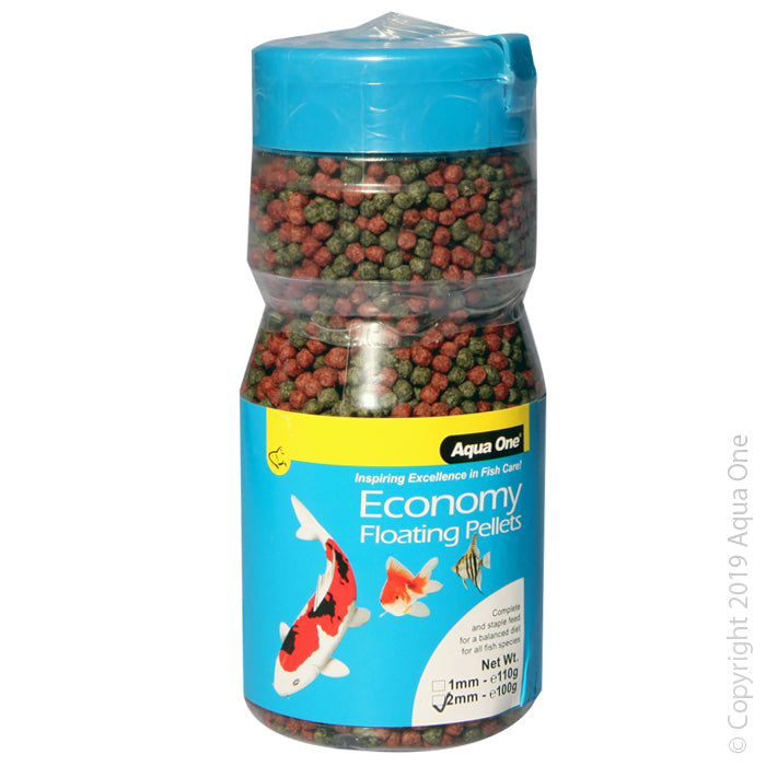 AQUA ONE Economy Pellets 2mm 100g