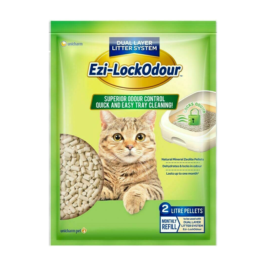 Ezi-LockOdour Natural Zeolite Cat Litter Pellets 2kg