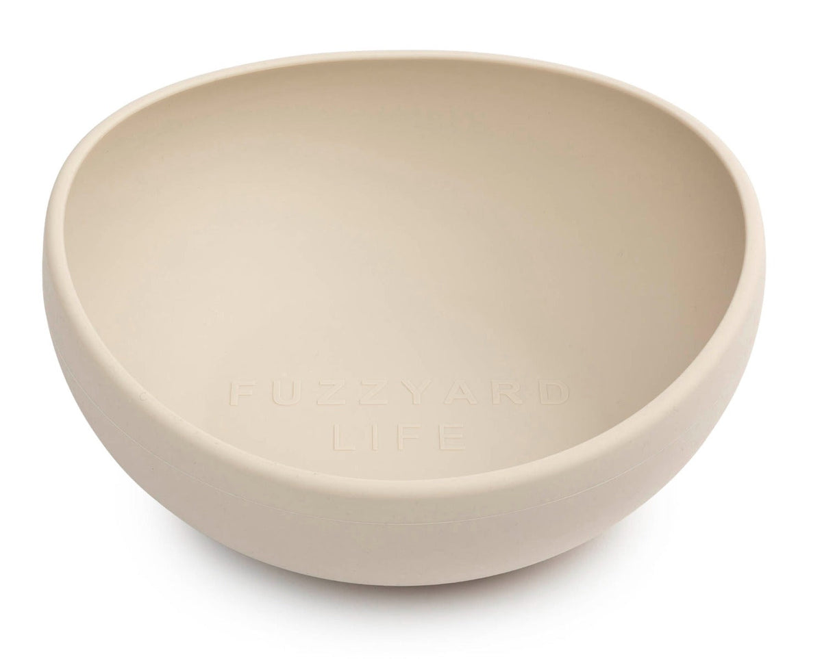 FuzzYard Life silicone bowl, Sandstone