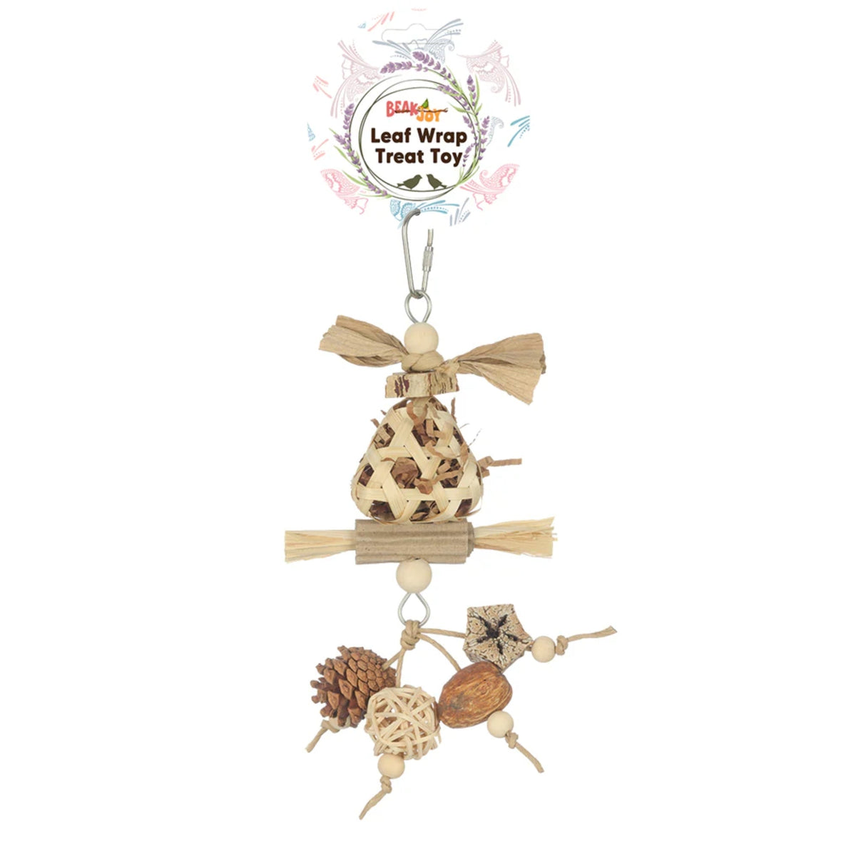 BeakJoy Leaf Wrap Treat Bird Toy