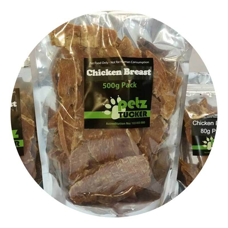 Petz Tucker Dried Chicken Breast Dog Treats 500g
