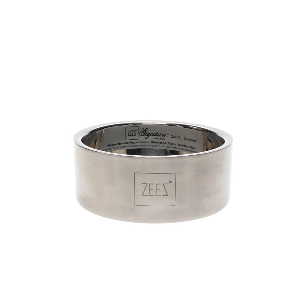 ZEEZ SIGNATURE COLLECTION SS CLASSIC PET BOWL 365ml (12cm)
