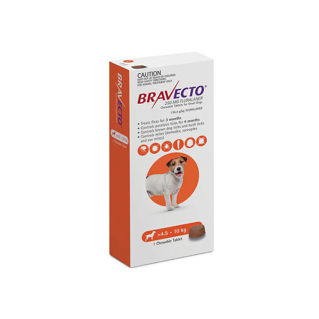 Bravecto Chew for Dogs 4.5-10kg 1 Pack