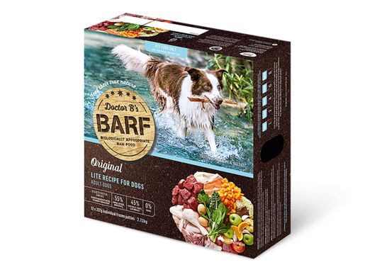 Dr B's BARF Lite Recipe frozen dog food 12 x 227g patties